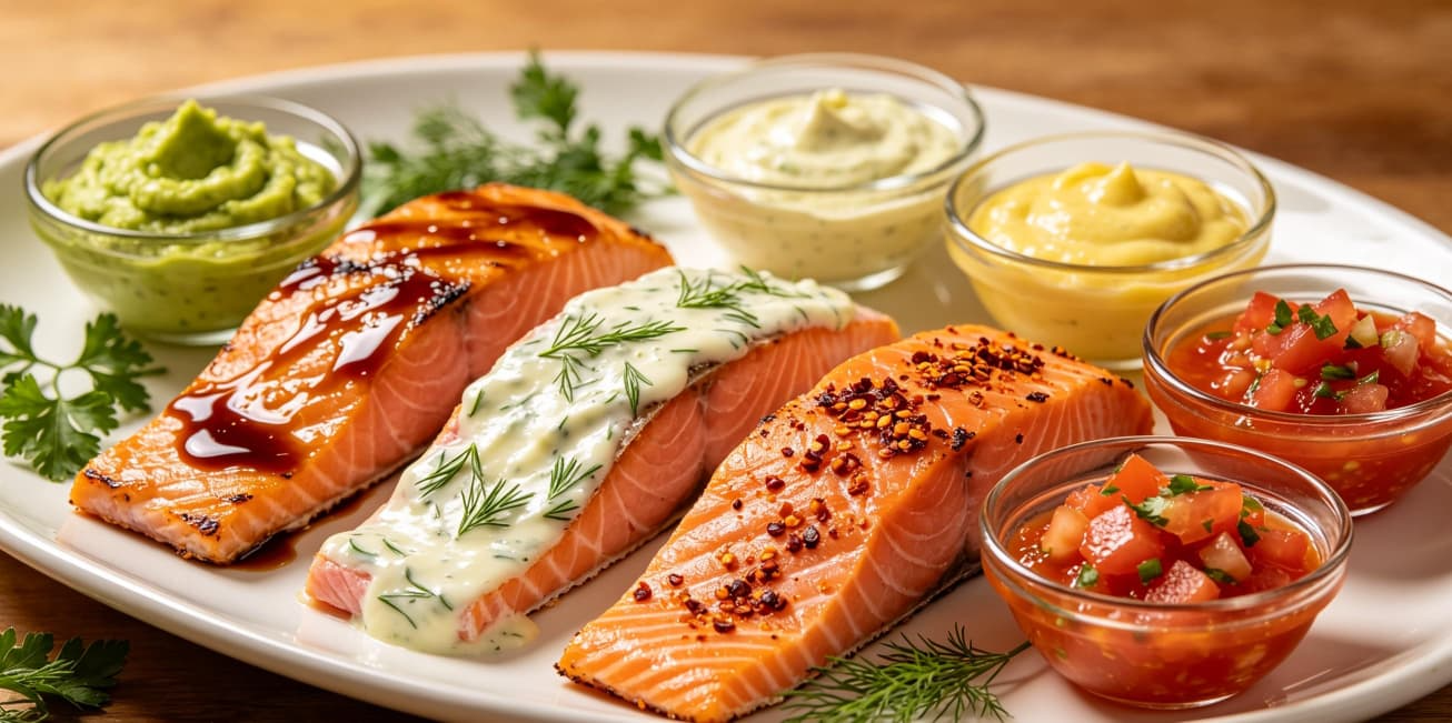 Grilled salmon foils