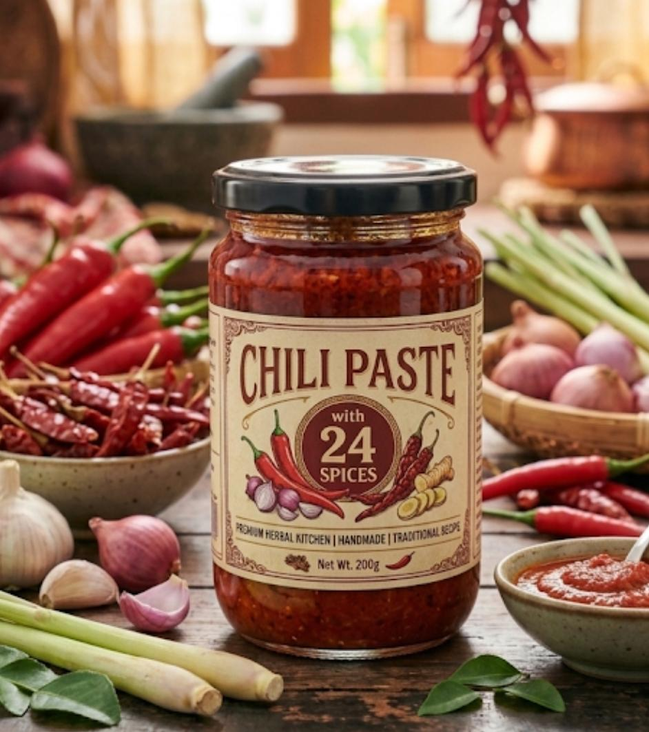 24 Spices Chilli Paste — a cooking ingredient for making any sambal